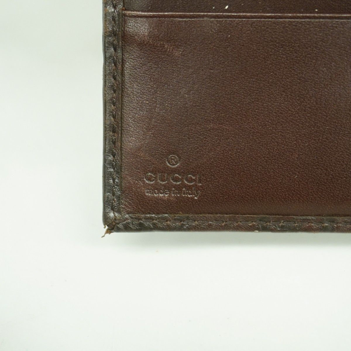 Gucci Notebook Cover Guccissima Leather Dark Brown Champagne Gold Agenda — view 4