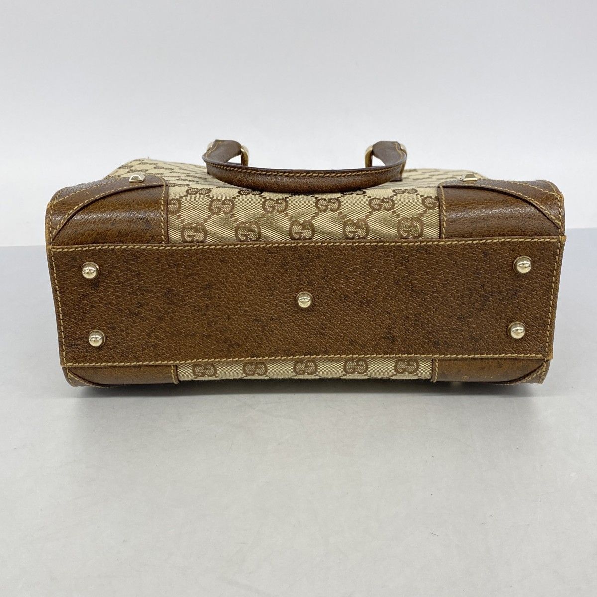 Gucci Handbag GG Canvas Beige Champagne Gold — view 3