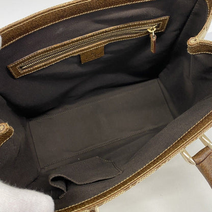 Gucci Handbag GG Canvas Beige Champagne Gold — view 4
