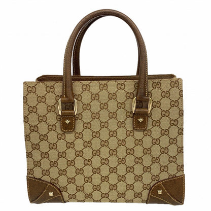 Gucci Handbag GG Canvas Beige Champagne Gold