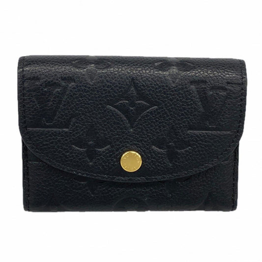 Louis Vuitton Card Case Monogram Empreinte Porte-Monnaie Rosalie Noir