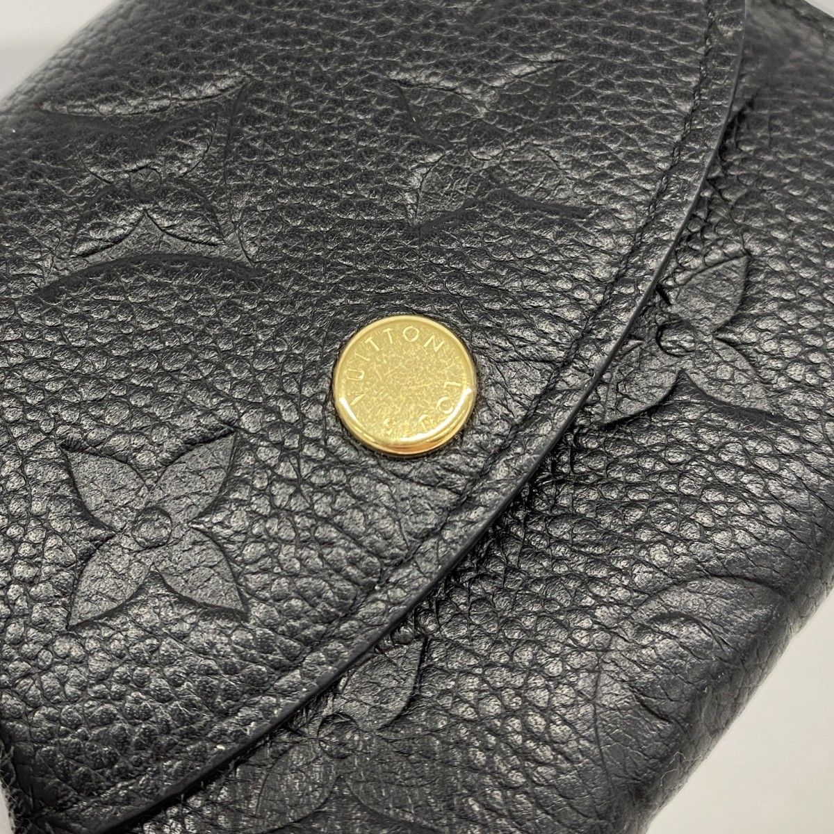 Louis Vuitton Card Case Monogram Empreinte Porte-Monnaie Rosalie Noir — view 7