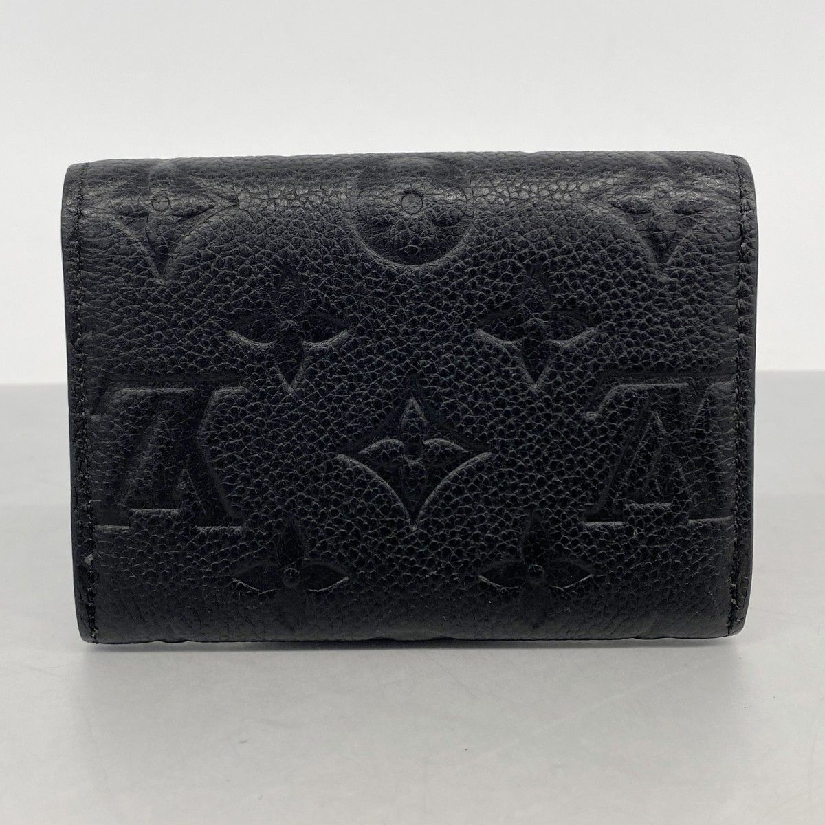 Louis Vuitton Card Case Monogram Empreinte Porte-Monnaie Rosalie Noir — view 8