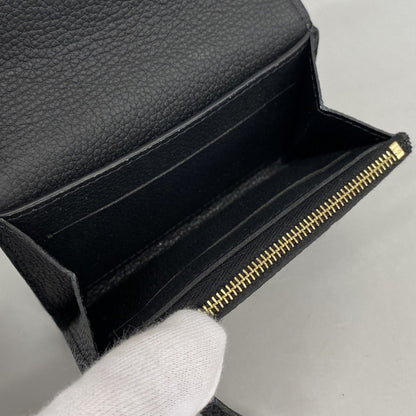 Louis Vuitton Card Case Monogram Empreinte Porte-Monnaie Rosalie Noir — view 3