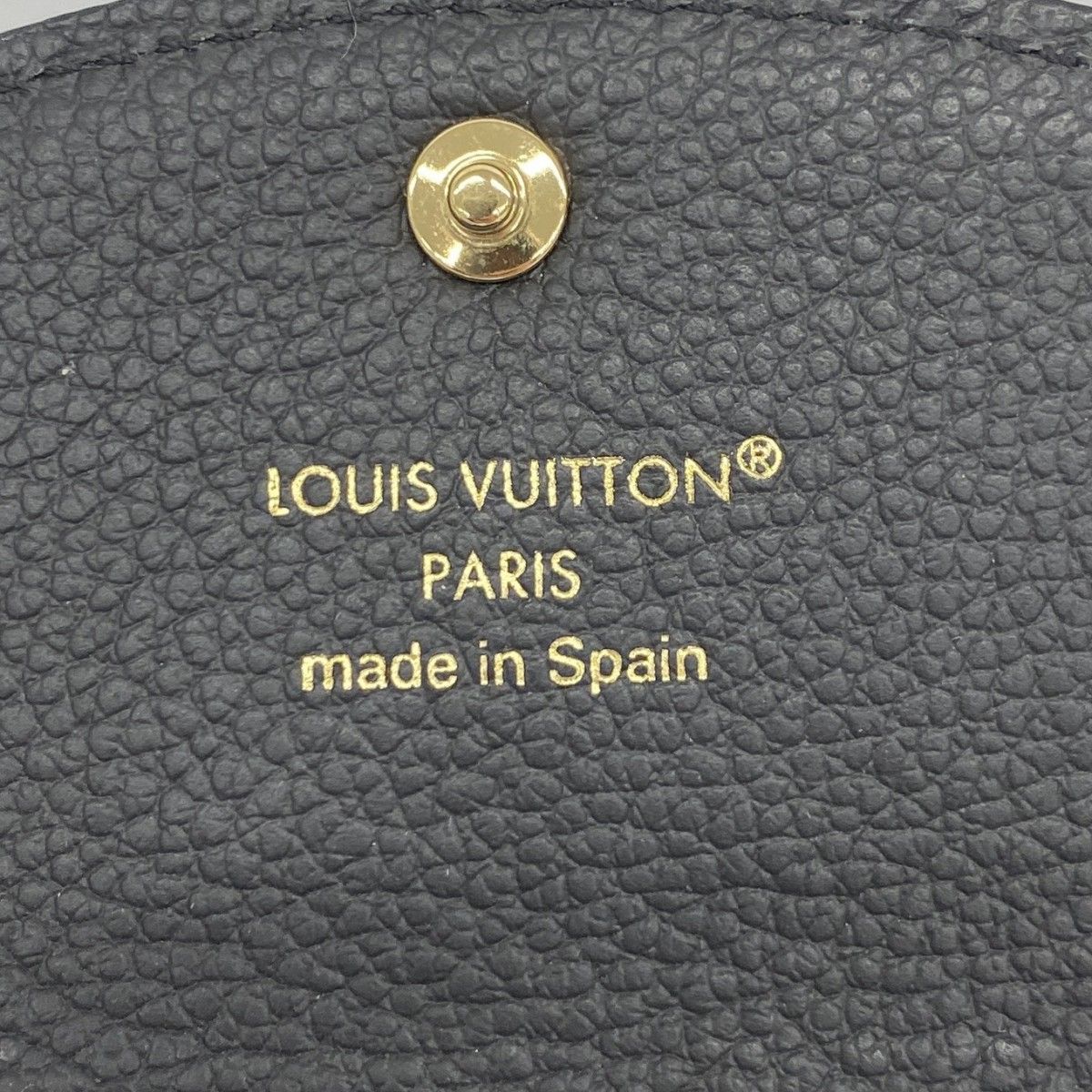 Louis Vuitton Card Case Monogram Empreinte Porte-Monnaie Rosalie Noir — view 4