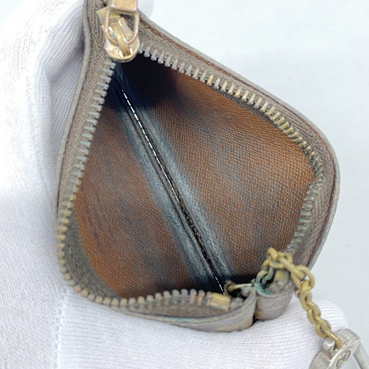 Louis Vuitton Coin Case Monogram Pochette Cles Brown — view 3