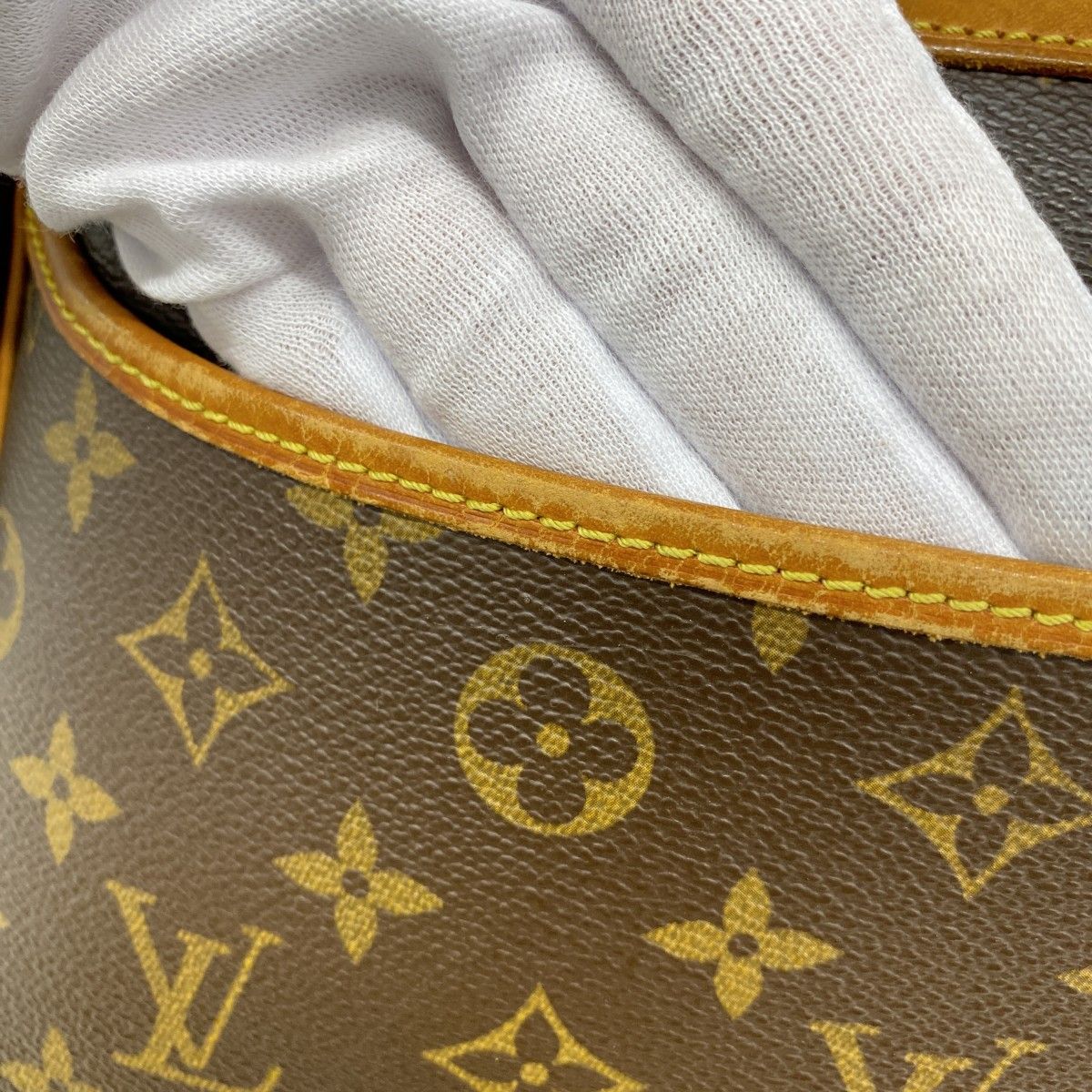 Louis Vuitton Handbag Monogram Deauville Brown — view 7