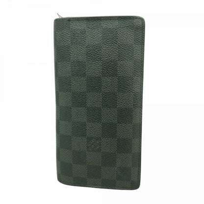 Louis Vuitton Wallet Damier Graphite Portefeuille Brazza Black Gray