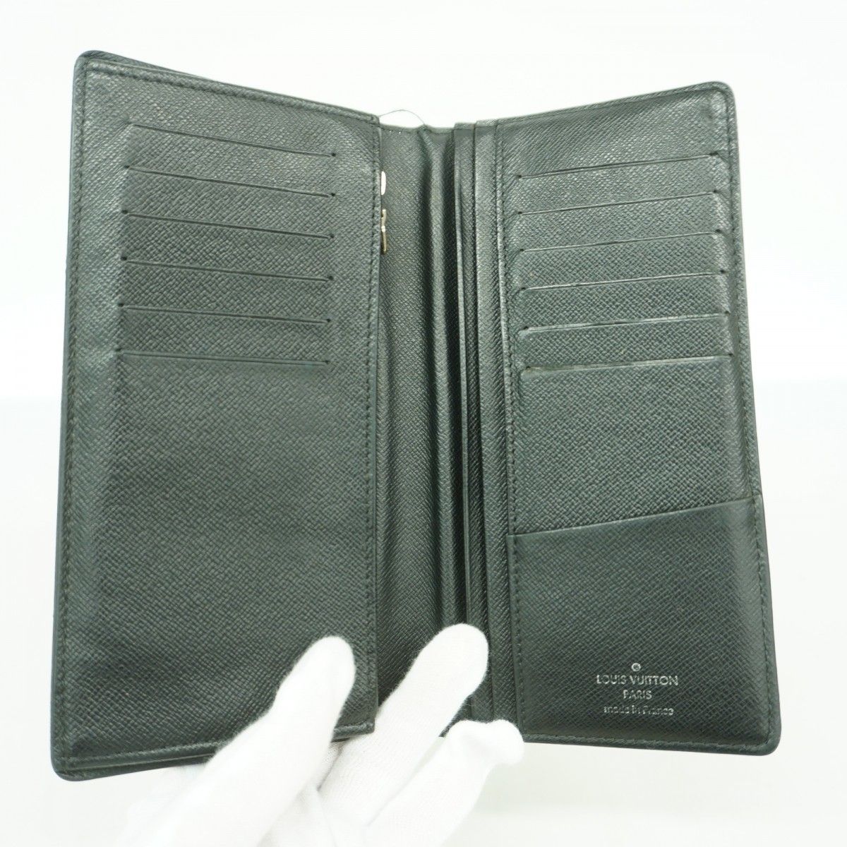 Louis Vuitton Wallet Damier Graphite Portefeuille Brazza Black Gray — view 3