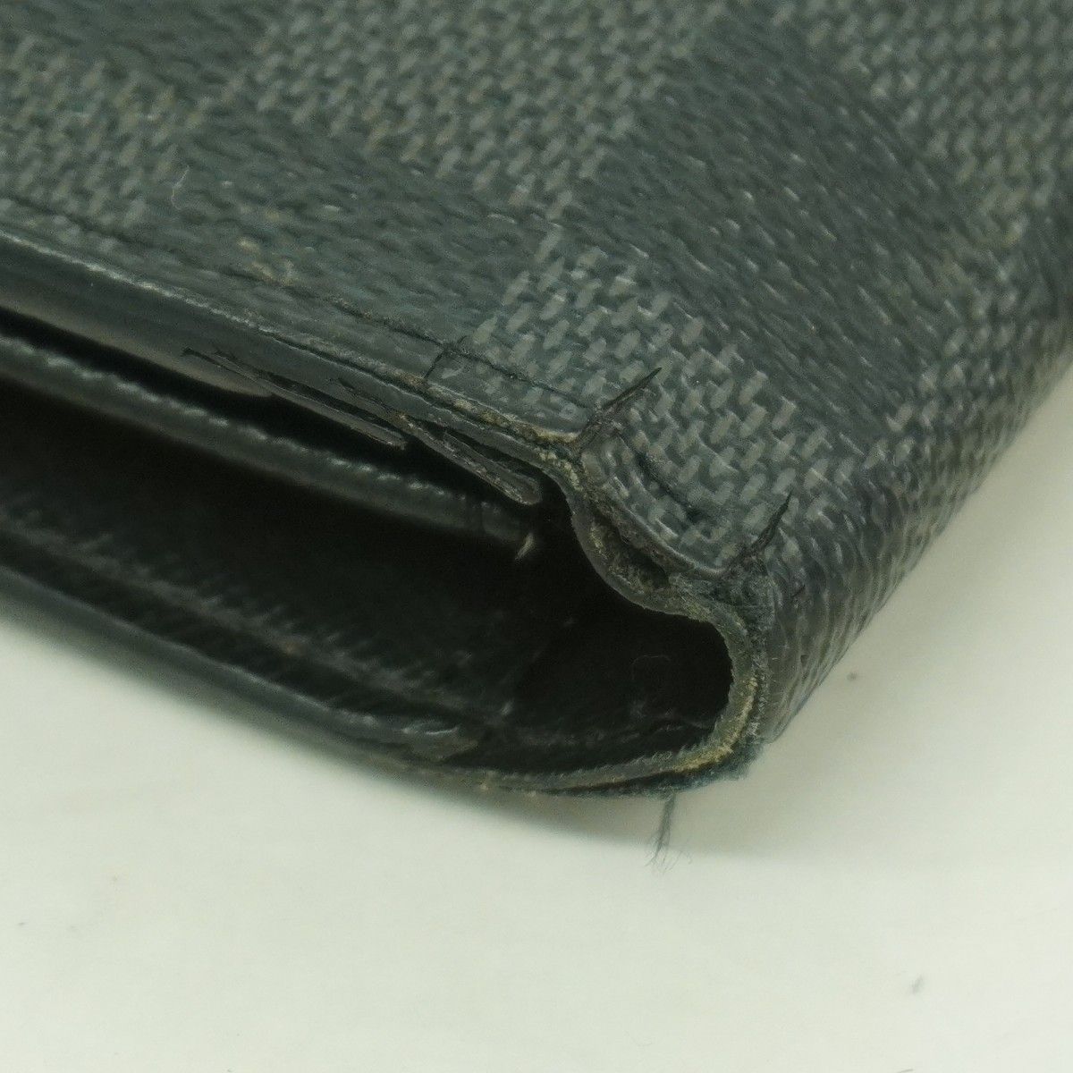Louis Vuitton Wallet Damier Graphite Portefeuille Brazza Black Gray — view 6