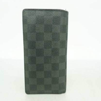 Louis Vuitton Wallet Damier Graphite Portefeuille Brazza Black Gray — view 9