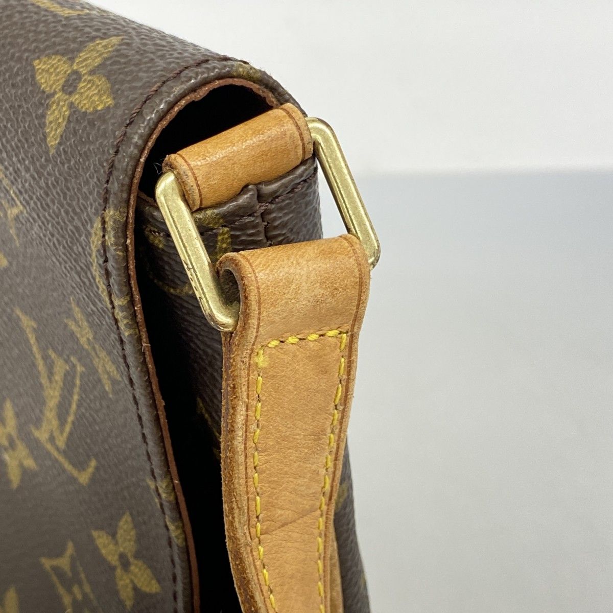 Louis Vuitton Shoulder Bag Monogram Musette Tango Short Strap Brown — view 7