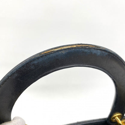 Dior Handbag Cannage Lady Leather Black Gold 2-Way — view 6