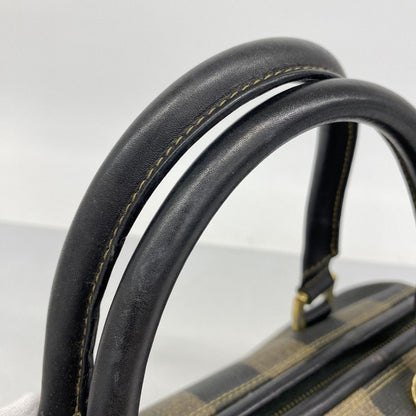 Fendi Handbag Pecan Black Brown Gold — view 9