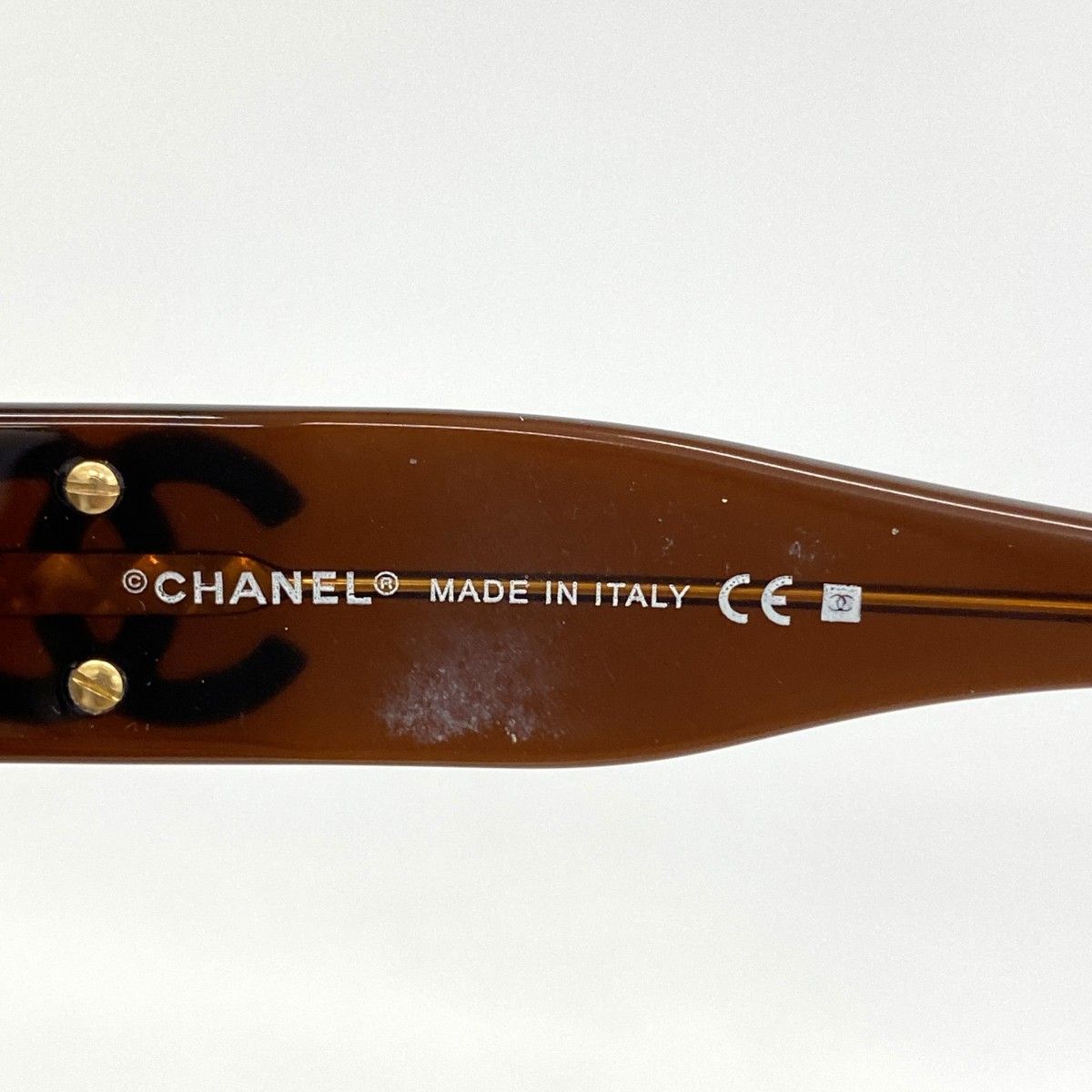 Chanel Sunglasses Acetate Brown Gold Eyewear — view 4