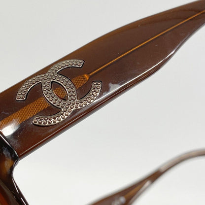 Chanel Sunglasses Acetate Brown Gold Eyewear — view 5