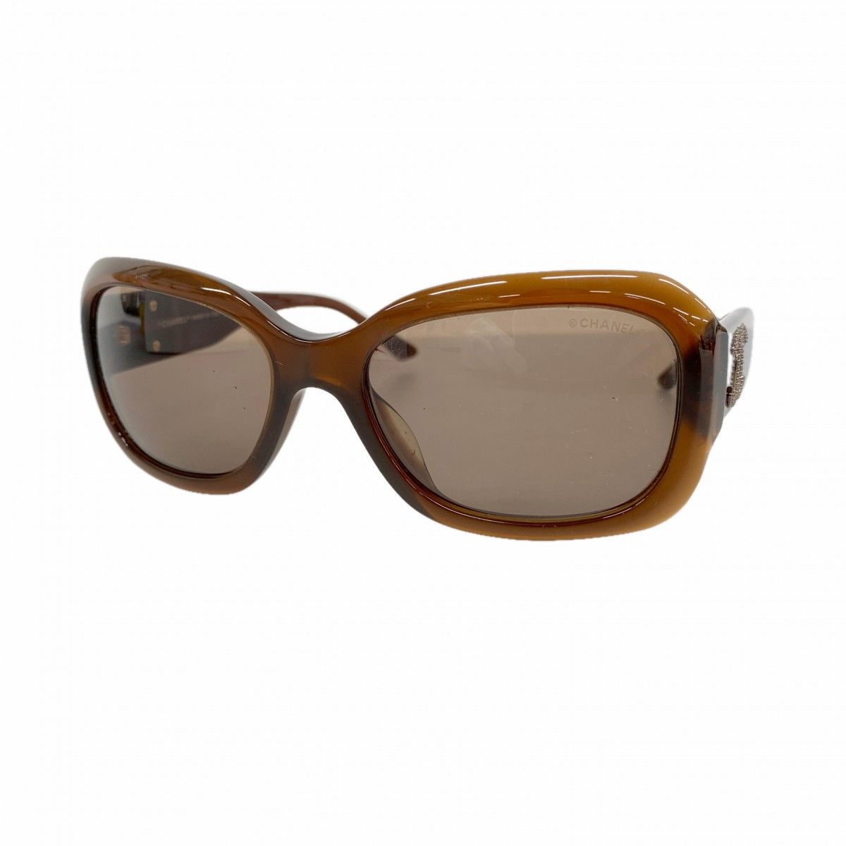 Chanel Sunglasses Acetate Brown Gold Eyewear