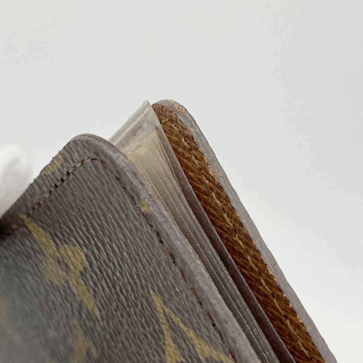 Louis Vuitton Card Case Monogram Holder Cles Depression Brown — view 6