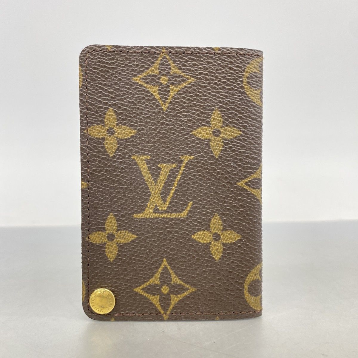 Louis Vuitton Card Case Monogram Holder Cles Depression Brown — view 8
