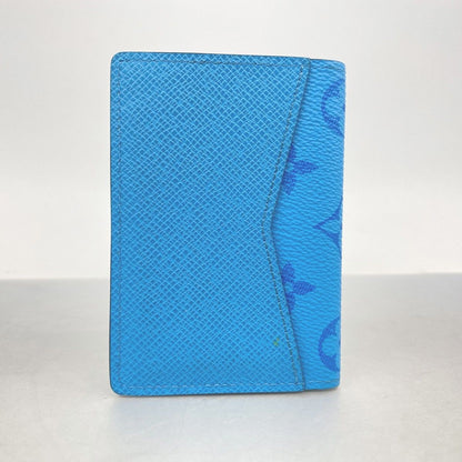 Louis Vuitton Card Case Taigarama Organizer de Poche Blue — view 8