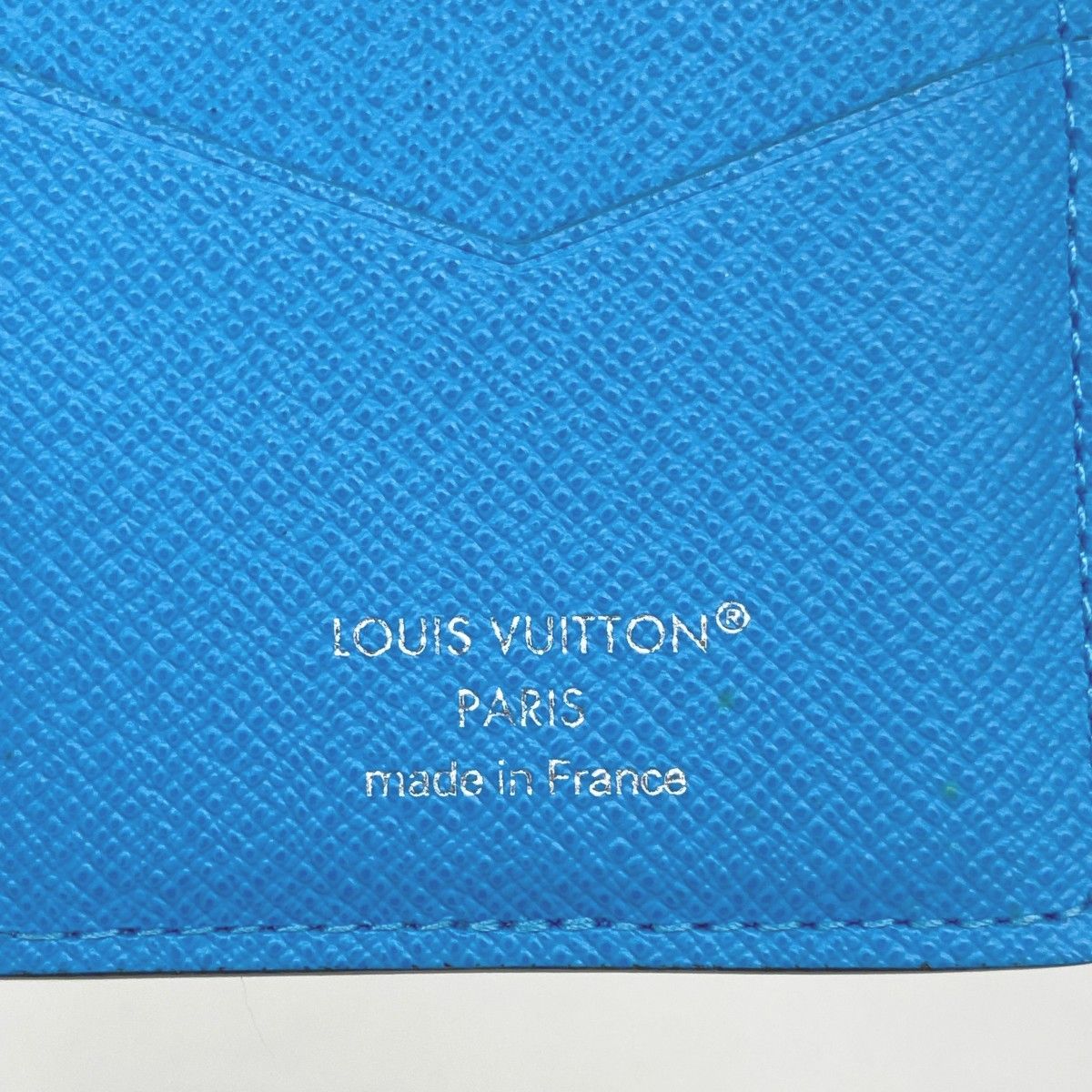 Louis Vuitton Card Case Taigarama Organizer de Poche Blue — view 4