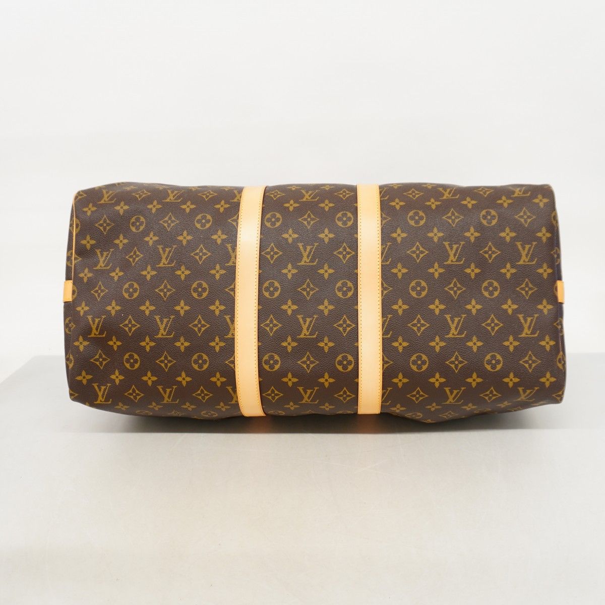 Louis Vuitton Boston Bag Monogram Keepall Bandouliere 55 Brown — view 3