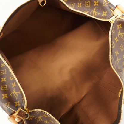 Louis Vuitton Boston Bag Monogram Keepall Bandouliere 55 Brown — view 4