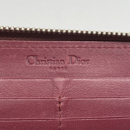 Dior Wallet Enamel Bordeaux Silver — view 4