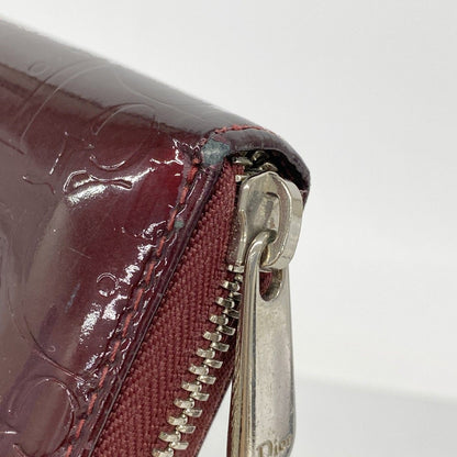 Dior Wallet Enamel Bordeaux Silver — view 6