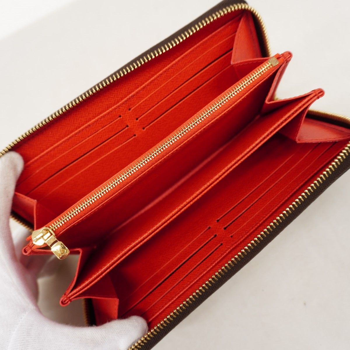 Louis Vuitton Wallet Monogram Zippy Brown Coquelicot — view 3