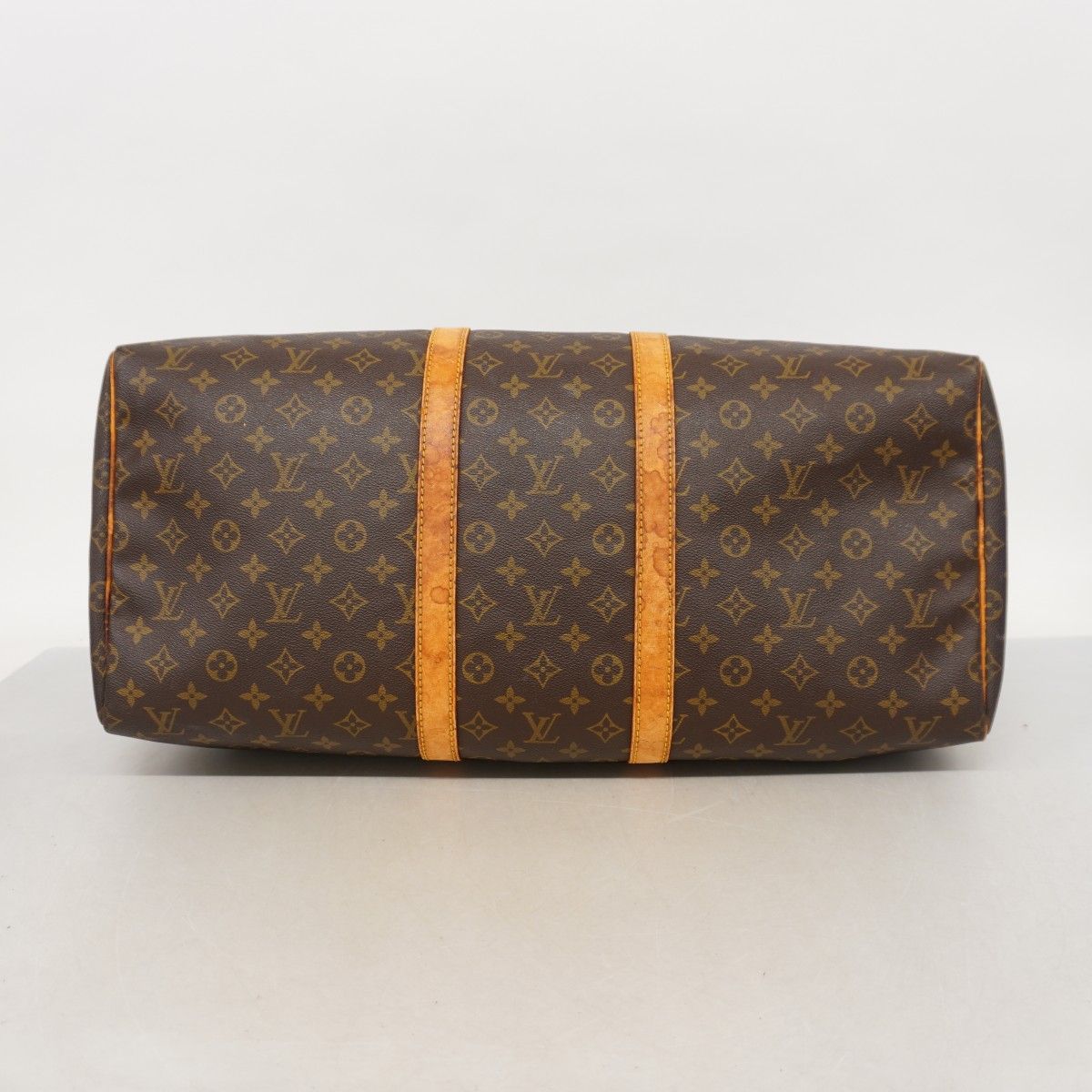 Louis Vuitton Boston Bag Monogram Keepall 55 Brown — view 3