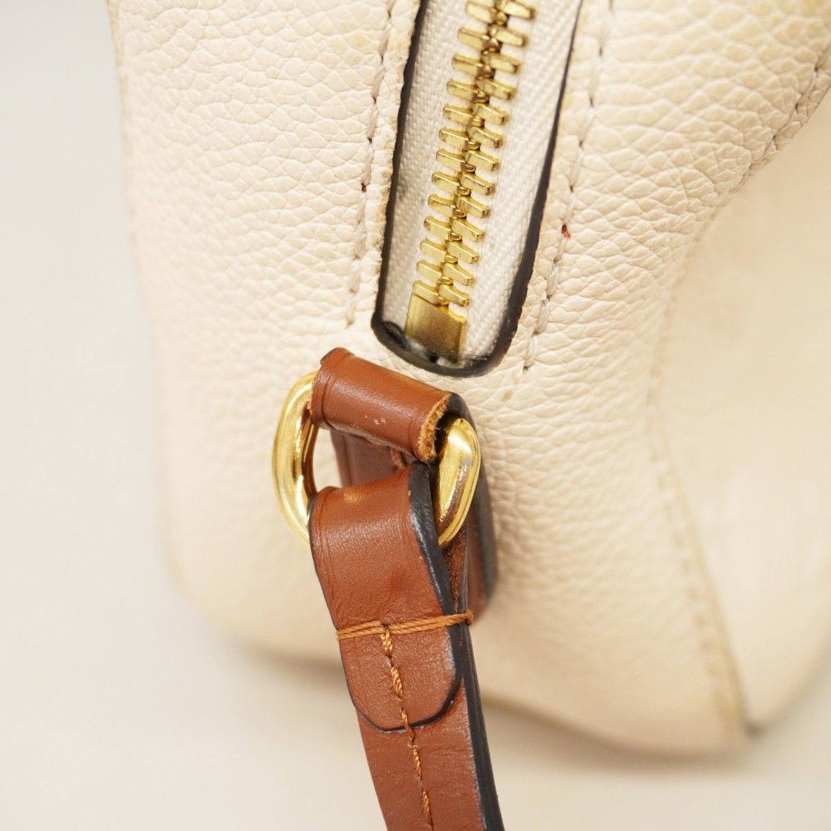 Louis Vuitton Shoulder Bag Monogram Empreinte Saintonge Cream Caramel — view 7