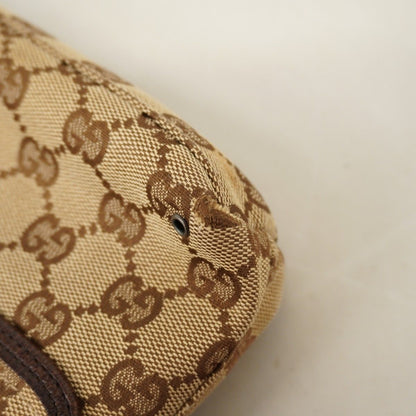 Gucci Waist Bag GG Canvas Brown Silver — view 7