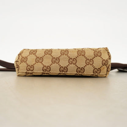 Gucci Waist Bag GG Canvas Brown Silver — view 3