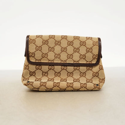 Gucci Waist Bag GG Canvas Brown Silver — view 9