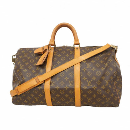 Louis Vuitton Boston Bag Monogram Keepall Bandouliere 50 Brown