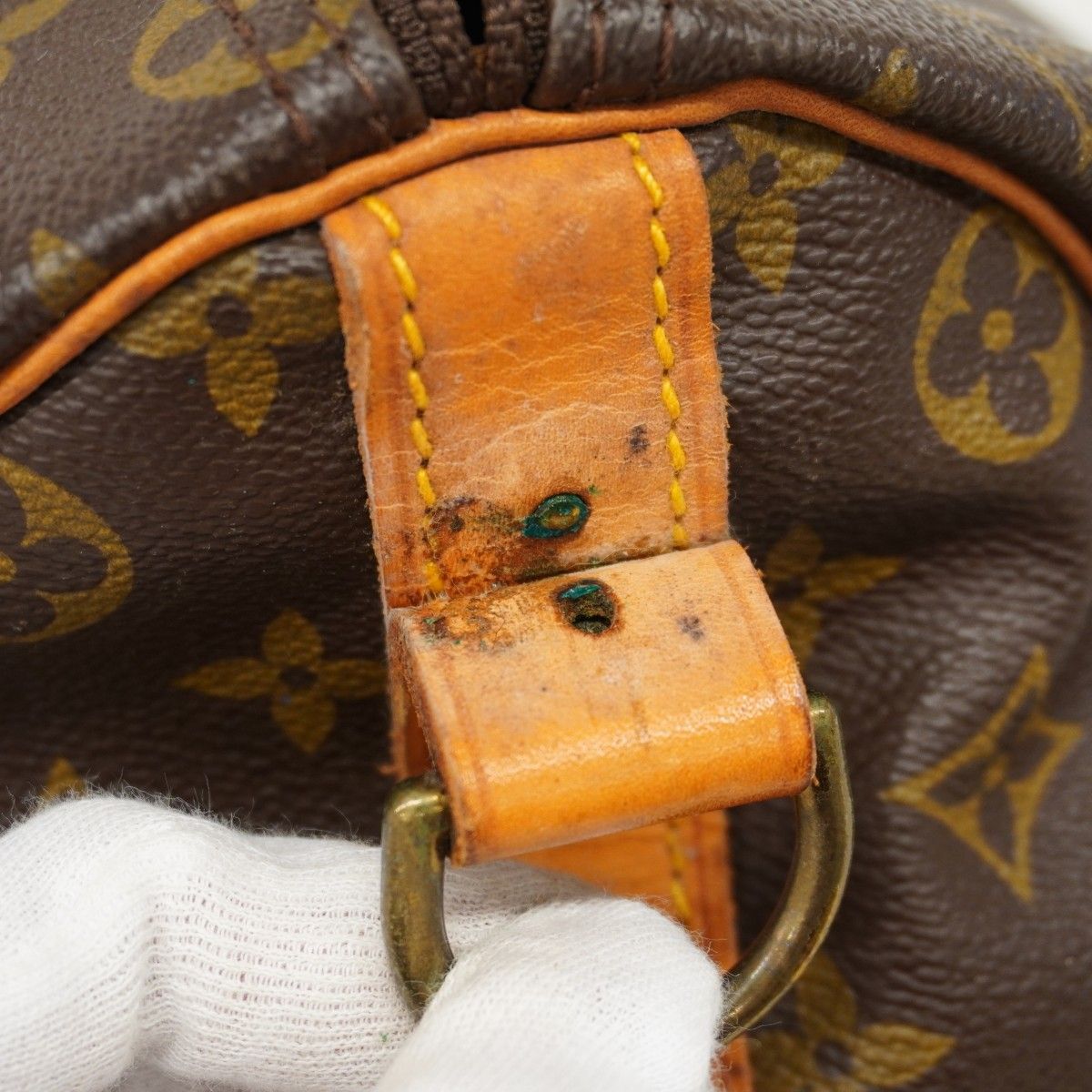 Louis Vuitton Boston Bag Monogram Keepall Bandouliere 50 Brown — view 6