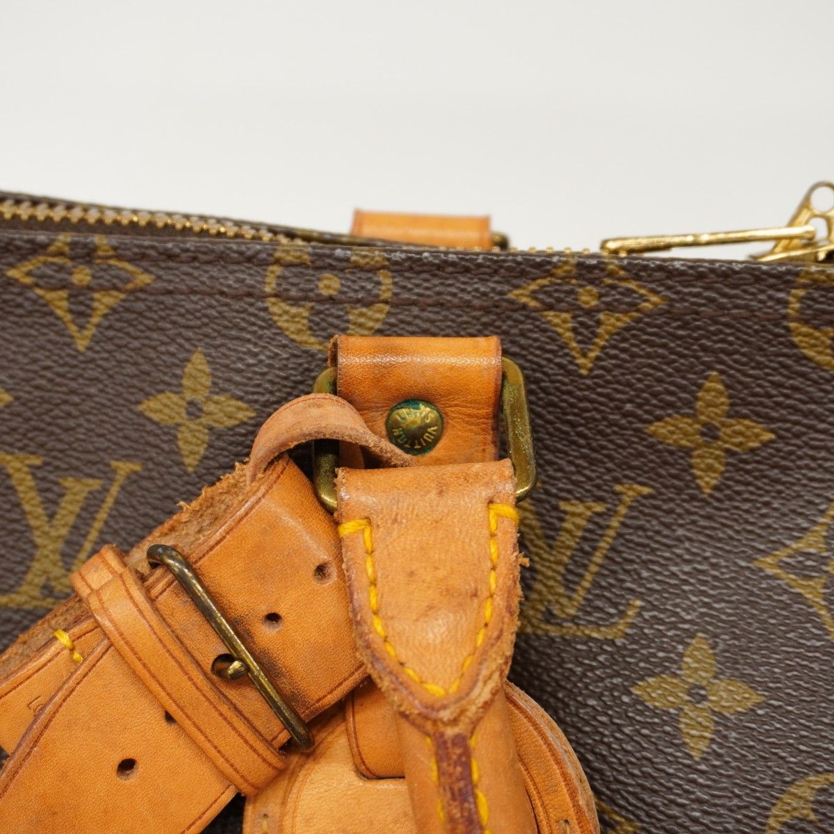 Louis Vuitton Boston Bag Monogram Keepall Bandouliere 50 Brown — view 7