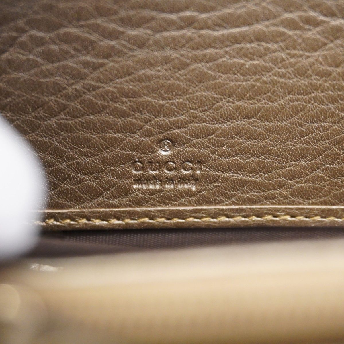 Gucci Wallet Bamb Leather Light Brown Gold — view 4