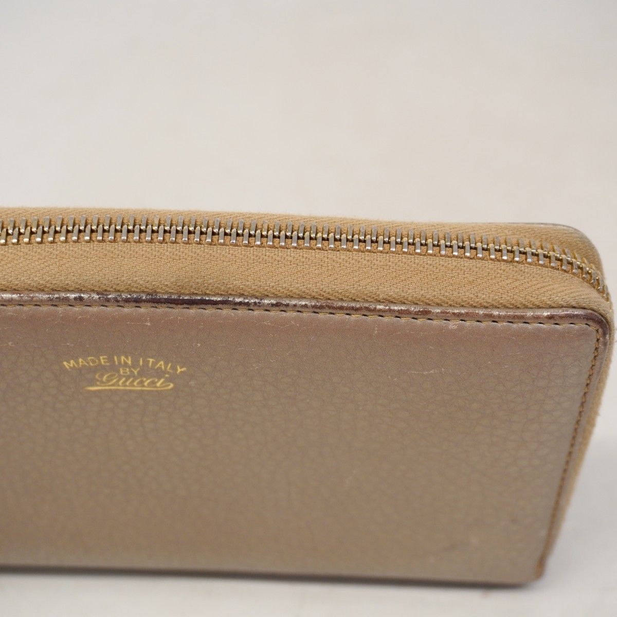 Gucci Wallet Bamb Leather Light Brown Gold — view 6