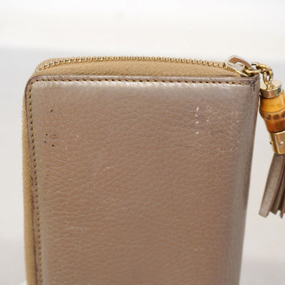 Gucci Wallet Bamb Leather Light Brown Gold — view 7