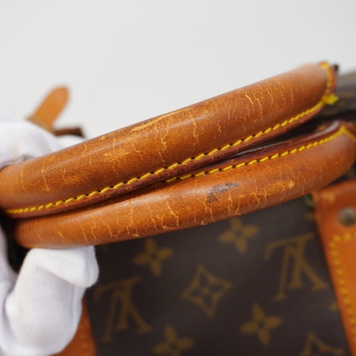 Louis Vuitton Boston Bag Monogram Keepall 50 Brown — view 7