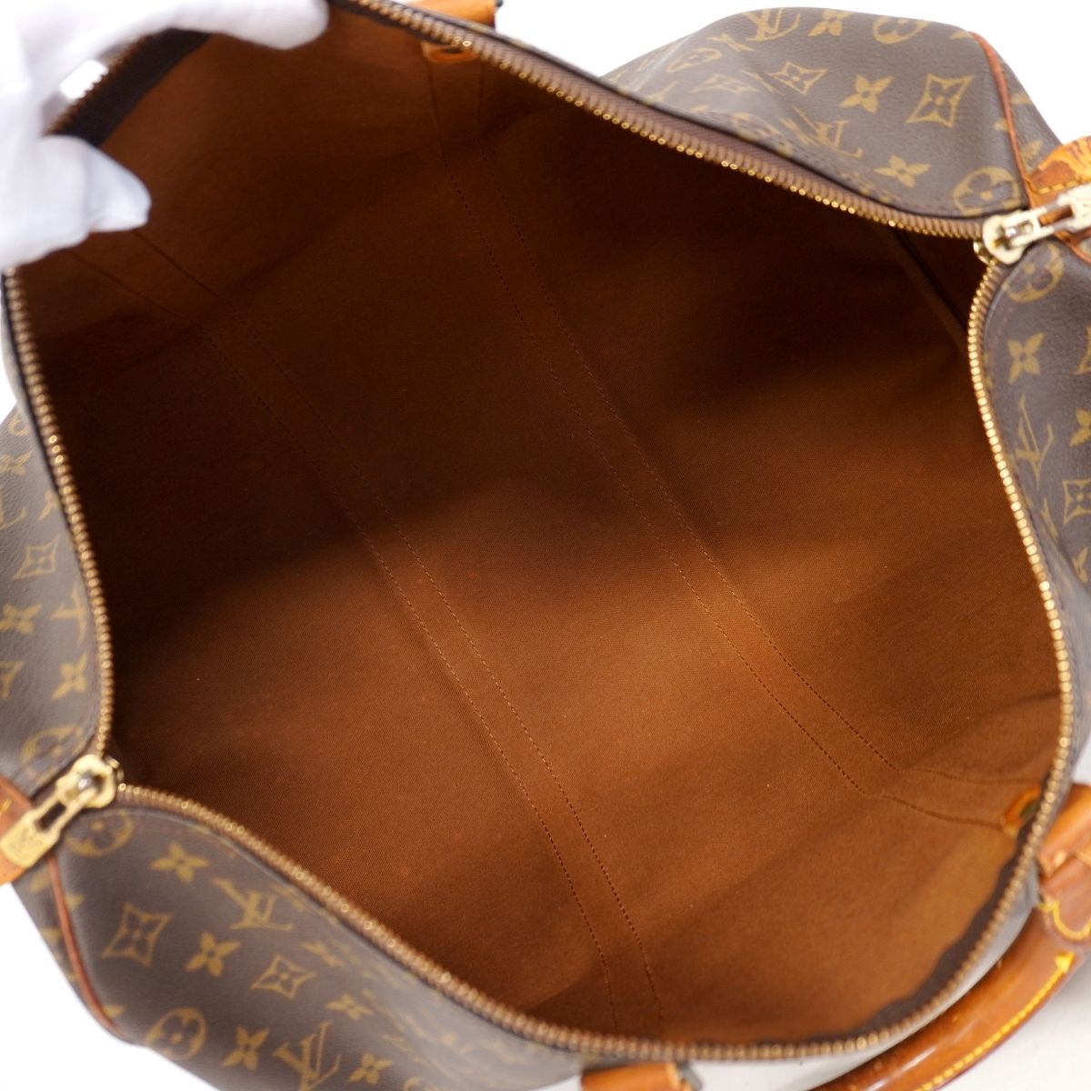 Louis Vuitton Boston Bag Monogram Keepall 50 Brown — view 4