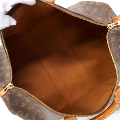 Louis Vuitton Boston Bag Monogram Keepall 50 Brown — view 4