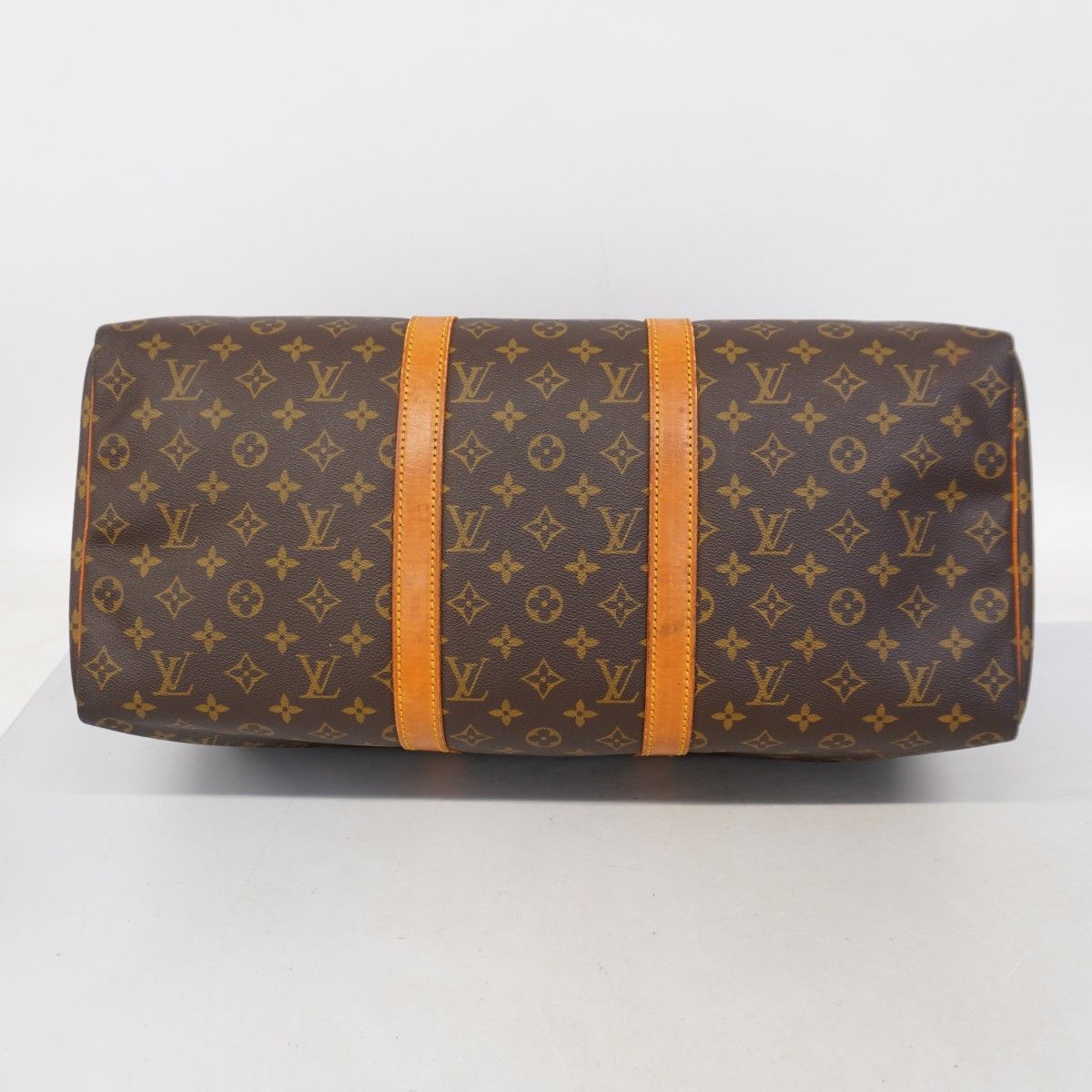 Louis Vuitton Boston Bag Monogram Keepall 50 Brown — view 3