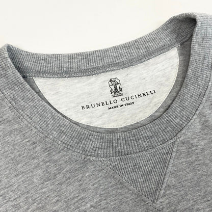 Brunello Cucinelli Gazette Layered Short Sleeve T-Shirt M Khaki Cotton — view 5