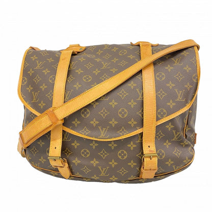 Louis Vuitton Shoulder Bag Monogram Saumur 43 Brown