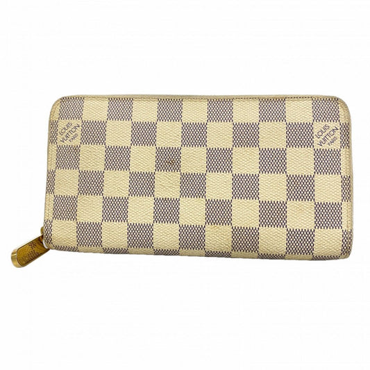 Louis Vuitton Wallet Damier Azur Zippy White
