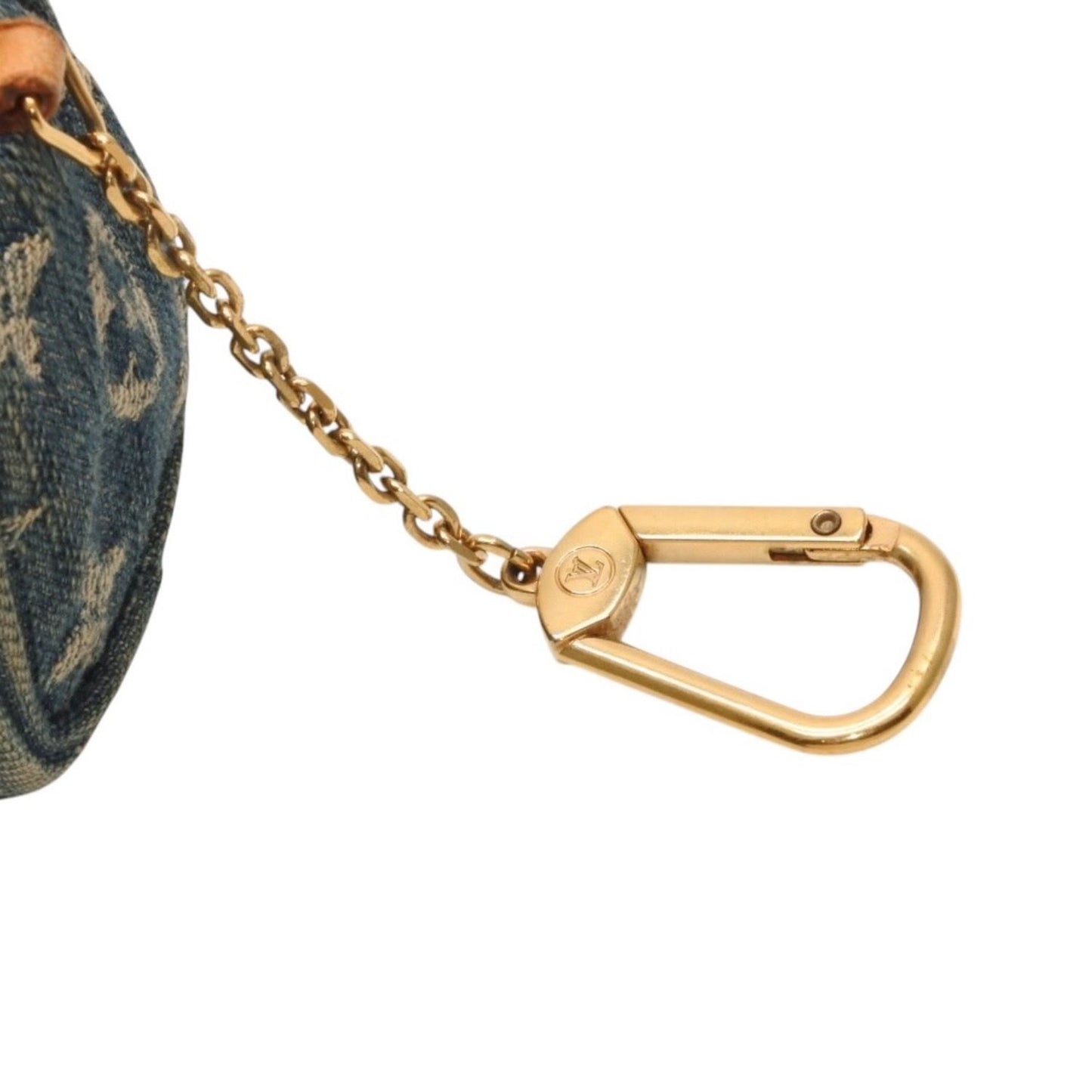 Louis Vuitton Monogram Denim Mini Trousse Speedy PM Strap Blue Handbag — view 7