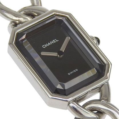 Chanel Premier L Stainless Steel Kuo Analog Display Black Dial Watch — view 3